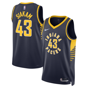 Resistente Lussuoso Pascal Siakam Indiana Pacers Nike Unisex Swingman Jersey Icon Edition Navy  per la Gara Importante