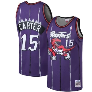 Fascinante Stupendo Magnifico Vince Carter Toronto Raptors 1998/99 Hardwood Classics Swingman Jersey Purple/White  per la Gara Importante