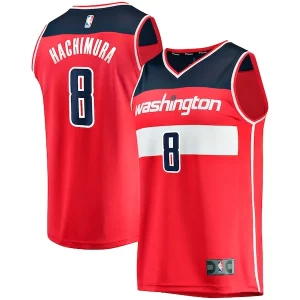 Bellissimo Versatile Sofisticato Rui Hachimura Washington Wizards Replica Fast Break Jersey Red Icon Edition  per la Gara Importante