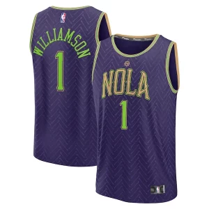 Comodo Zion Williamson New Orleans Pelicans 2024/25 Fast Break Player Jersey City Edition Purple  per la Gara Importante