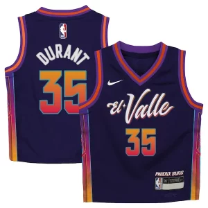 Elegante Prestigioso Kevin Durant Phoenix Suns Nike Toddler 2023/24 Swingman Replica Jersey City Edition Purple  per la Gara Importante