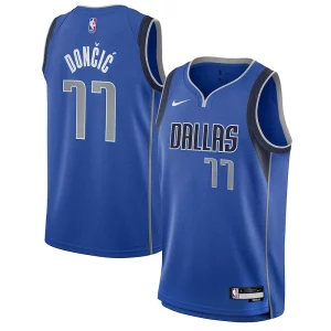 Lussuoso Duraturo Attraente Luka Dončić Dallas Mavericks Nike Youth Swingman Jersey Icon Edition Blue  per la Gara Importante