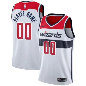 Robusto Trendy Washington Wizards Nike 2020/21 Swingman Custom Jersey Association Edition White  per la Gara Importante
