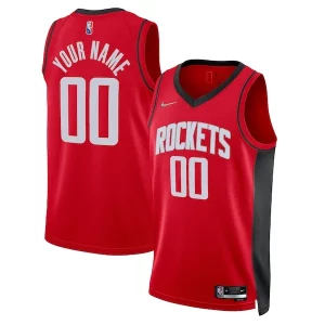 Fantastico Houston Rockets Nike 2021/22 Diamond Swingman Custom Jersey Icon Edition Red  per la Gara Importante