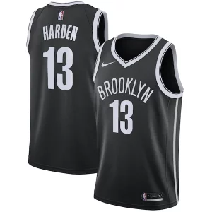 Robusto Delizioso Cool James Harden Brooklyn Nets Nike 2020/21 Swingman Jersey Black Icon Edition  per la Gara Importante