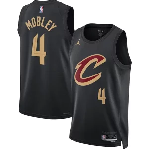 Ottimo Bellissimo Evan Mobley Cleveland Cavaliers Jordan Brand Unisex Swingman Jersey Statement Edition Black  per la Gara Importante