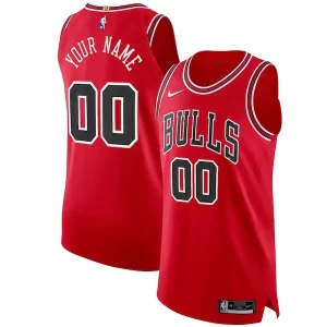 Robusto Eccezionale Prestigioso Chicago Bulls Nike Authentic Custom Jersey Red Icon Edition  per la Gara Importante