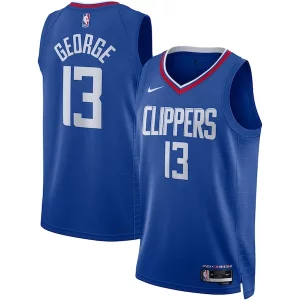 Duraturo Lussuoso Paul George LA Clippers Nike Unisex Swingman Jersey Icon Edition Royal  per la Gara Importante