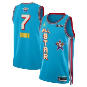 Stupendo Jaylen Brown Nike Unisex 2025 NBA All Star Game Swingman Player Jersey Light Blue  per la Gara Importante