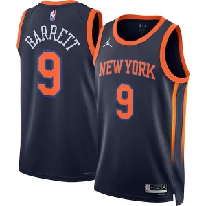 Sofisticato Versatile RJ Barrett New York Knicks Jordan Brand Unisex Swingman Jersey Statement Edition Navy  per la Gara Importante