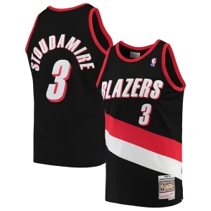 Meraviglioso Damon Stoudamire Portland Trail Blazers 1999/00 Hardwood Classics Swingman Jersey Black  per la Gara Importante