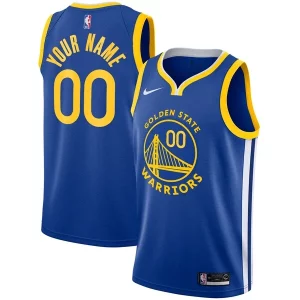 Classico Golden State Warriors Nike Unisex 2019/20 Custom Swingman Jersey Royal Icon Edition  per la Gara Importante