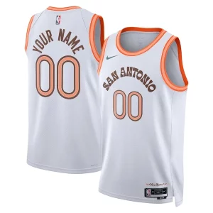 Ottimo Moderno San Antonio Spurs Nike Unisex 2023/24 Custom Swingman Jersey White City Edition  per la Gara Importante