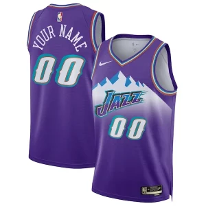 Stupendo Utah Jazz Nike Unisex 2022/23 Custom Swingman Jersey Classic Edition Purple  per la Gara Importante