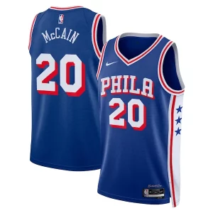 Delizioso Resistente Attraente Jared McCain Philadelphia 76ers Nike Swingman Jersey Icon Edition Royal  per la Gara Importante