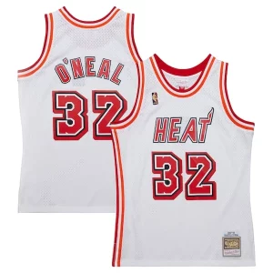 Comodo Classico Stupendo Shaquille O'Neal Miami Heat 2007/08 Hardwood Classics Swingman Jersey White  per la Gara Importante