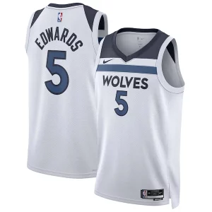 Cool Anthony Edwards Minnesota Timberwolves Nike Unisex Swingman Jersey Association Edition White  per la Gara Importante