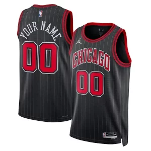 Attraente Versatile Comodo Chicago Bulls Jordan Brand Unisex 2022/23 Swingman Custom Jersey Statement Edition Black  per la Gara Importante