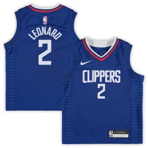 Elegante Splendido Kawhi Leonard LA Clippers Nike Preschool 2019/20 Player Jersey Icon Edition Royal  per la Gara Importante
