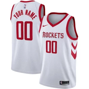 Delizioso Stupendo Lussuoso Houston Rockets Nike Swingman Custom Jersey Association Edition White  per la Gara Importante