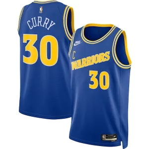 Incantevole Cool Stephen Curry Golden State Warriors Nike Swingman Jersey Classic Edition Blue  per la Gara Importante