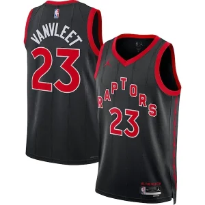 Prestigioso Sofisticato Fred VanVleet Toronto Raptors Jordan Brand Unisex Swingman Jersey Statement Edition Black  per la Gara Importante