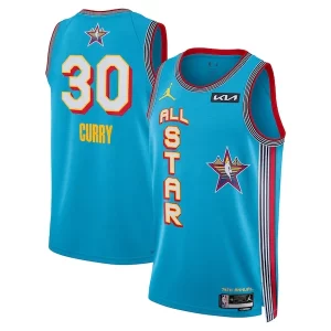 Comodo Stupendo Stephen Curry Jordan Brand Unisex 2025 NBA All Star Game Swingman Player Jersey Light Blue  per la Gara Importante