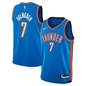 Attraente Chet Holmgren Oklahoma City Thunder Nike Youth Swingman Jersey Icon Edition Blue  per la Gara Importante