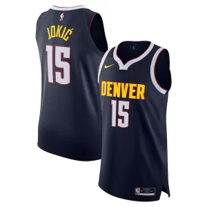 Prestigioso Trendy Nikola Jokic Denver Nuggets Nike Authentic Jersey Icon Edition Navy  per la Gara Importante