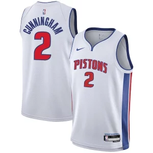 Trendy Classico Cade Cunningham Detroit Pistons Nike Youth Swingman Jersey Association Edition White  per la Gara Importante
