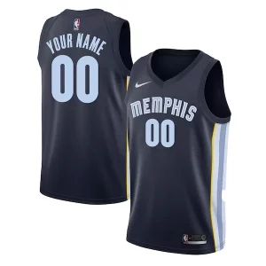 Gorgeous Sofisticato Bellissimo Memphis Grizzlies Nike Swingman Custom Jersey Navy Icon Edition  per la Gara Importante