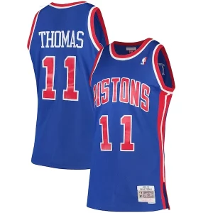 Versatile Comodo Isiah Thomas Detroit Pistons 1988/89 Hardwood Classics Swingman Jersey Blue  per la Gara Importante