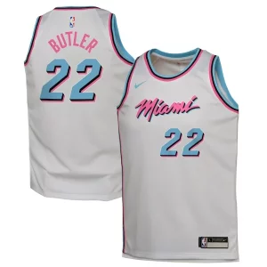 Robusto Delizioso Jimmy Butler Miami Heat Nike Youth 2024/25 Swingman Player Jersey City Edition White  per la Gara Importante
