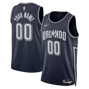 Pratico Trendy Orlando Magic Nike Unisex 2023/24 Custom Swingman Jersey Navy City Edition  per la Gara Importante