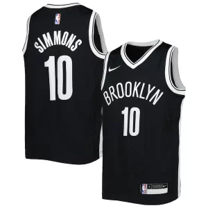 Elegante Stupendo Meraviglioso Ben Simmons Brooklyn Nets Nike Youth Swingman Jersey Icon Edition Black  per la Gara Importante