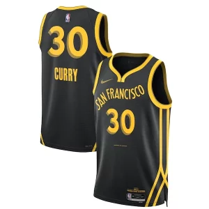 Cool Accattivante Pratico Stephen Curry Golden State Warriors Nike Unisex 2023/24 Swingman Jersey Black City Edition  per la Gara Importante