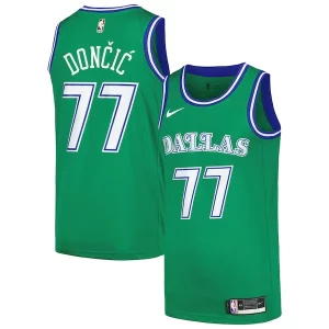 Pratico Luka Dončić Dallas Mavericks Nike Swingman Player Jersey Classic Edition Green  per la Gara Importante
