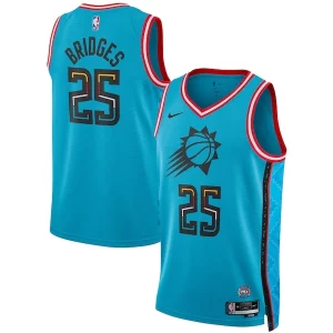 Bellissimo Fascinante Attraente Mikal Bridges Phoenix Suns Nike Unisex 2022/23 Swingman Jersey City Edition Turquoise  per la Gara Importante