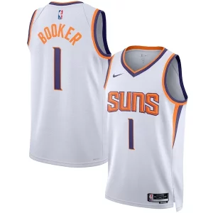 Elegante Ottimo Devin Booker Phoenix Suns Nike Unisex Swingman Jersey Association Edition White/Purple  per la Gara Importante