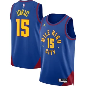 Versatile Nikola Jokic Denver Nuggets Jordan Brand Unisex Swingman Jersey Statement Edition Blue  per la Gara Importante