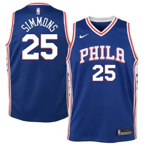 Carino Cool Comodo Ben Simmons Philadelphia 76ers Nike Youth Swingman Jersey Royal Icon Edition/White  per la Gara Importante