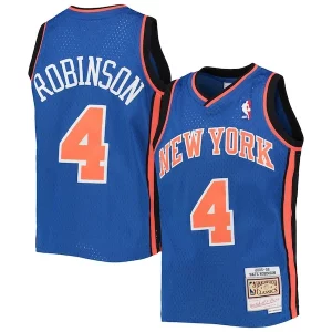 Raffinato Nate Robinson New York Knicks Youth 2005/06 Hardwood Classics Swingman Jersey Blue  per la Gara Importante