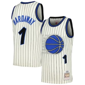 Duraturo Delizioso Penny Hardaway Orlando Magic Chainstitch Swingman Jersey Cream  per la Gara Importante