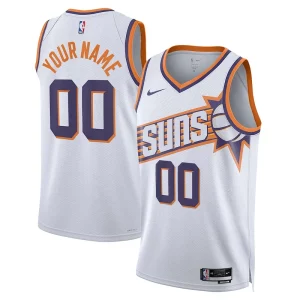 Lussuoso Versatile Resistente Phoenix Suns Nike Unisex Swingman Custom Jersey White Association Edition  per la Gara Importante