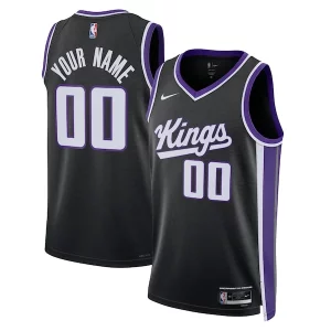 Comodo Meraviglioso Robusto Sacramento Kings Nike Unisex Swingman Custom Jersey Icon Edition Black  per la Gara Importante