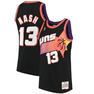 Stupendo Steve Nash Phoenix Suns 1996/97 Hardwood Classics Swingman Jersey Black  per la Gara Importante