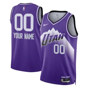 Ottimo Sofisticato Utah Jazz Nike Unisex 2023/24 Custom Swingman Jersey Purple City Edition  per la Gara Importante