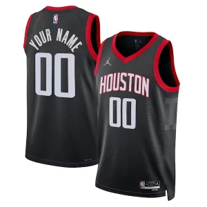 Elegante Houston Rockets Jordan Brand Unisex 2022/23 Swingman Custom Jersey Statement Edition Black  per la Gara Importante