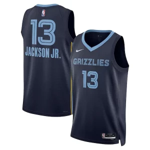 Trendy Cool Eccezionale Jaren Jackson Jr. Memphis Grizzlies Nike Unisex Swingman Jersey Icon Edition Navy  per la Gara Importante