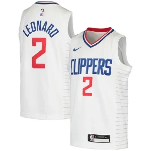Duraturo Raffinato Fantastico Kawhi Leonard LA Clippers Nike Youth 2020/21 Swingman Jersey Association Edition White/Royal  per la Gara Importante